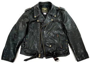 US MADE Perfecto Biker Harley Motorrad Lederjacke 50 M.L - Picture 1 of 4