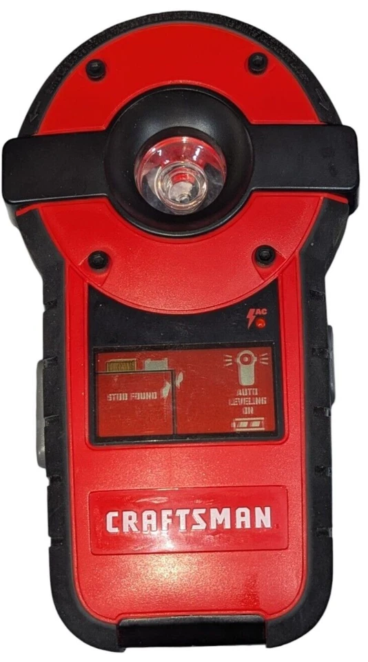 Detector de pernos Craftsman Detector de cables de CA Nivelador láser Foto 1 de 4