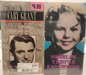 Cary Grant Charade & His Girl Friday The best of Shirley Temple VHS New - Picture 1 of 4