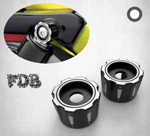 Fit H-D 2006-2015 Sportster XL Smashing Gear Contrast Cut Rear Shock Bolt Covers - Foto 1 di 8