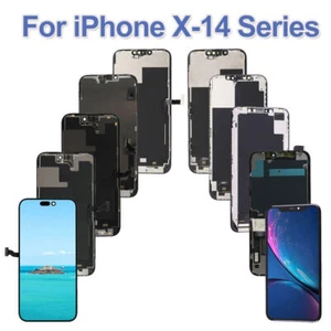 LCD Display Screen Touch Digitizer For iPhone XS 12 Mini 13 Pro Max 14 Plus Lot - Bild 1 von 38
