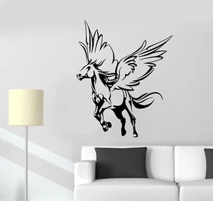 Vinyl Wall Decal Abstract Fantastic Beast Pegasus Wings Stickers (2468ig) - Picture 1 of 3