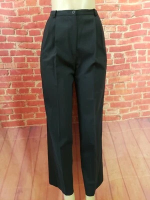 Pantalones para mujer ARMANI COLLEZIONI SRL negros tiro alto pierna recta talla 6 (B7 Foto 1 de 4