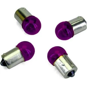 KIT 4 LAMPADE FRECCE 12V 10W VIOLA LAMPADINE INDICATORI LAMPADE FARI CARENA - Picture 1 of 1