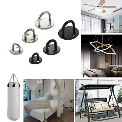 1/4Pcs Outdoor Indoor Hanging Ceiling Hook U Shape Wall Mounted Rings Hardware - Image 1 of 4