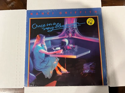 Nanci Griffith- Once In A Very Blue Moon- LP 1985 Philo PH-1096 Shrink - Image 1 of 2