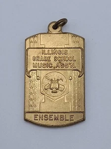 Vintage Illinois Grundschule Musik Ass'n Ensemble Medaillon - Bild 1 von 3