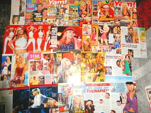 CHRISTINA AGUILERA 829 TEILE/PARTS 2,4 KILO CLIPPINGS LOT 0320 - Picture 1 of 7