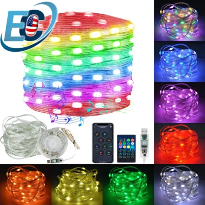 33FT 100LED Fairy String Lights Christmas Wedding Party Garden Decor In/Outdoor - Image 1 of 4