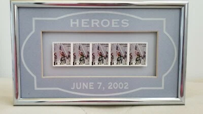 USPS uncancelled Stamps 911 Tribute REMEMBERING THE HEROES OF 2001  firemen - Image 1 of 4