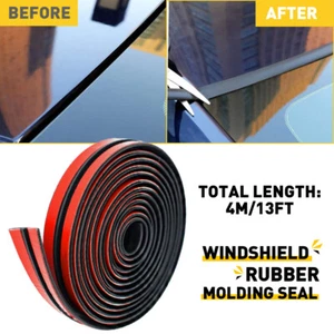 4M Car Windshield Roof Seal Noise Insulation Rubber Strip Sticker Accessories - Picture 1 of 12