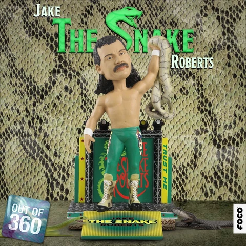 Jake THE SNAKE Roberts WWE WWF WCE AEW Wrestling Legend Bobblehead #/360 NIB! Cover