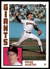 1984 Topps Renie Martin C Baseball Cards #603