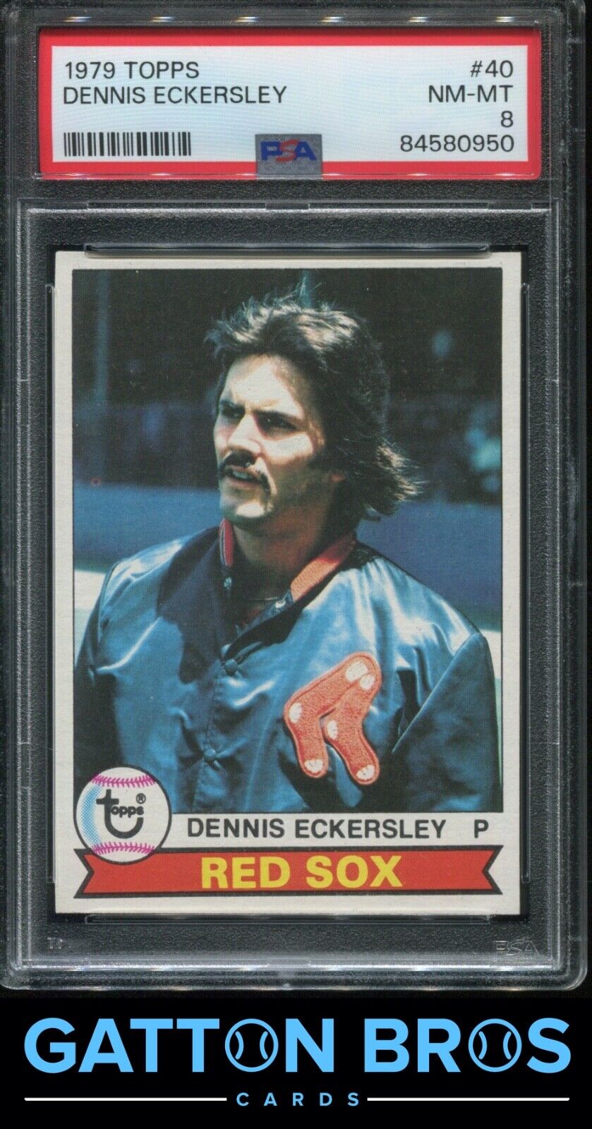 1979 Topps #40 Dennis Eckersley PSA 8 NM-MT