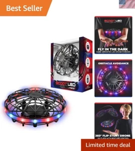 Vibrant LED Flying Drone - Hand-Controlled Indoor Fun for Kids and Adults - Picture 1 of 8
