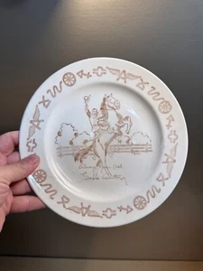 AMERICA'S FAVORITE COWBOY ! GENE AUTRY ~  Vintage  Plate Cabin Man cave - Picture 1 of 5
