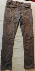 Riot Empire Jeans Mens Dark Brown Straight Leg Jeans Pants Size 32x32 - Picture 1 of 6