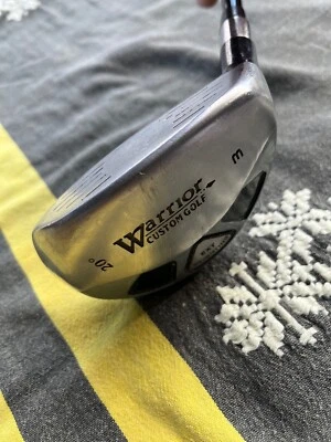 WARRIOR CUSTOM GOLF Tour 3.1 20 grados 3 madera grafito eje golf orgullo agarre diestro Foto 1 de 4