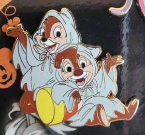 Pin de refuerzo Disney París DLRP HALLOWEEN 2010 - Chip & Dale as Ghosts #79609 - Imagen 1 de 1