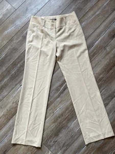 Dolce Gabbana Womens Pants Stripe Coton Trousers Capri Beige Wool Size 44 L - Picture 1 of 6