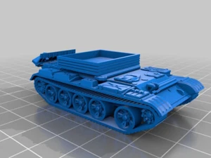 5x 6mm/1:300th Resin Russian BTS-2 / T-54-T - Picture 1 of 1