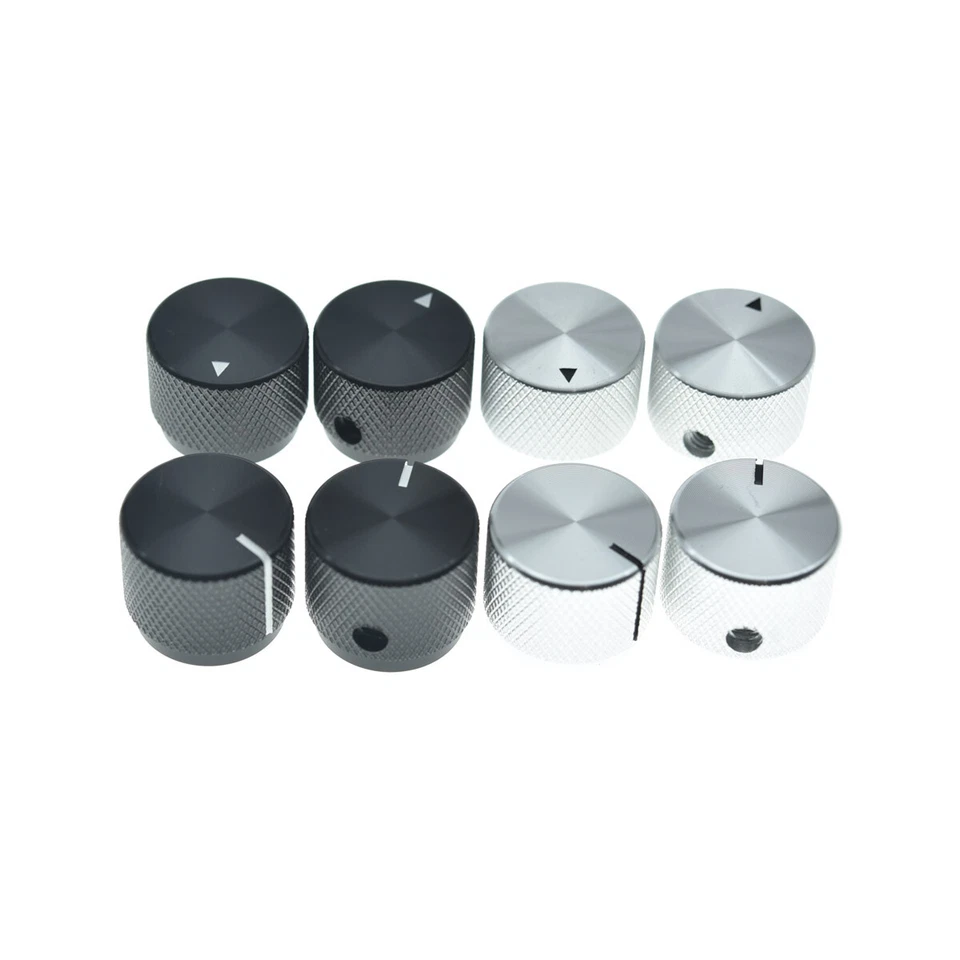 4 Stück 51/64 Zoll (20 mm) Durchmesser Metall 1/4" Potentiometer Regler mit Anzeige - Bild 1 von 1