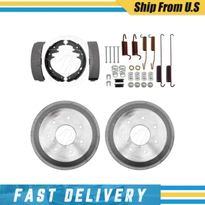 Tambores de freno traseros zapatas de freno y herrajes kit de resorte para Ford F-150 2001 Foto 1 de 4