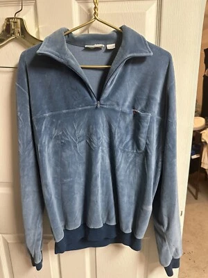 LOT OF 5 VNT VELOUR TERRY CLOTH SHIRTS 1970s 80s MENS UNISEX HIPPY Small Polo - Image 1 of 4