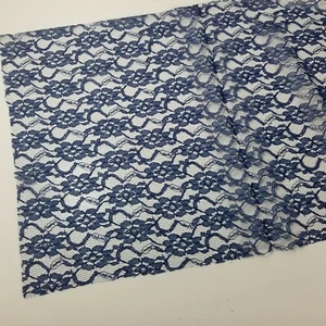 New Table Runners Lot of 15 Table Runners Navy Blue Lace 12 x 108" - Picture 1 of 3