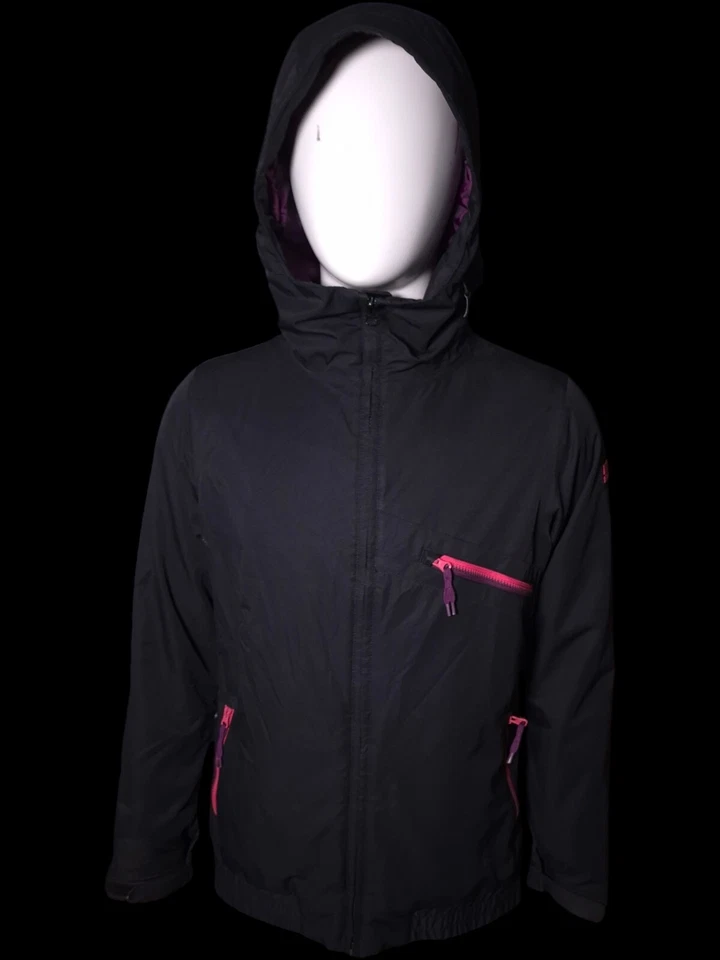Jaqueta Cruiser DC USA Feminina 10k Impermeável Preta e Rosa Tamanho Médio Muito Bom Estado Usado - Imagem 1 de 4