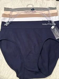 NAUTICA WOMEN’S 5 PACK HIGH WAIST BRIEFS PANTIES UNDERWEAR SIZE MEDIUM VERY SOFT - Picture 1 of 14