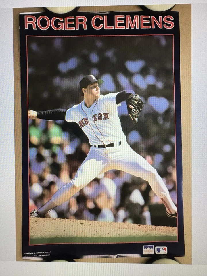 Póster de colección Roger Clems 1988 Starline Red Sox nuevo 24 X 36 Foto 1 de 1