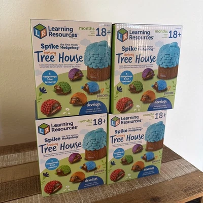 Recursos de aprendizaje Spike the Fine Motor Hedgehog casa sensorial árbol lote de 4 Foto 1 de 4