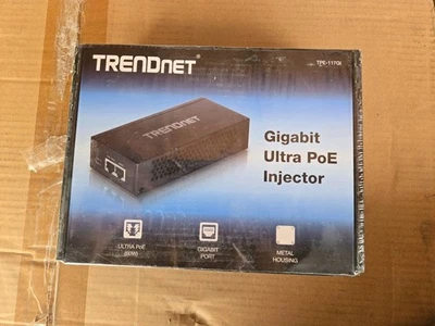 TRENDnet TPE-117GI Gigabit Ultra PoE+ Injector 60W New Sealed - Image 1 of 2
