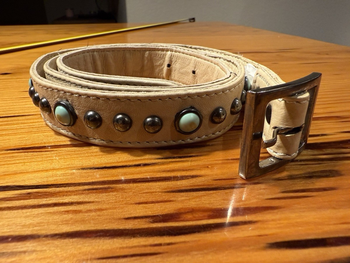 Tasha Polizzi Equestrian Bit Black and Cream Zebra Print Leather Belt 1.25 main image 2