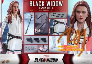 New Hot Toys MMS601 Black Widow 1/6 Black Widow Snow Suit Version Fast Ship - Picture 1 of 2