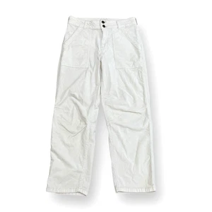 Pilcro Anthropologie Hose 28 Barrel Cord Ivory Creme High Rise Wide Leg - Bild 1 von 9