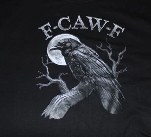 2XL Herren (3XL Damen) Neu ohne Etikett F-CAW-F Krähe schwarz SS T-Shirt - Bild 1 von 6