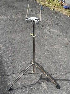 1980s TAMA DOUBLE TOM HOLDER ON STAND MADE IN JAPAN - Picture 1 of 15