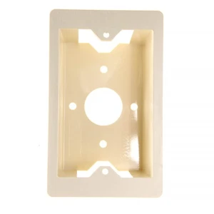 TYCO AMP 558251-1 FURNITURE SURFACE MOUNT NETWORK / DEVICE BOX, ALMOND (10 PACK) - Picture 1 of 4