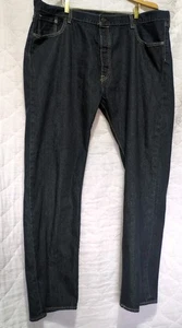 Levi's 501 Jeans Herren 44x32 Dark Wash Denim Straight Actual 43x31 siehe letztes Foto - Bild 1 von 17