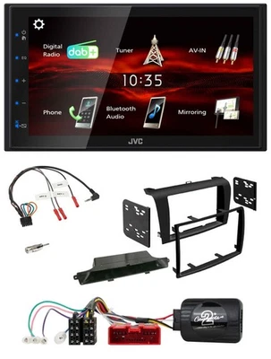JVC USB Bluetooth Lenkrad DAB 2DIN Autoradio für Mazda 3 2003-2009 schwarz - Bild 1 von 4