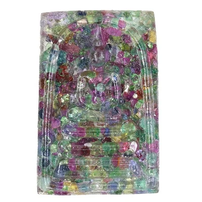 Handmade Gautama Buddha Thai Figure Statue Natural Ruby Emerald Sapphire 55.61ct - Image 1 of 4