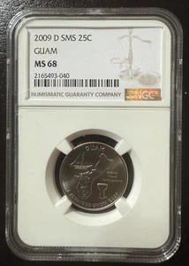 2009-D STATE QUARTER - GUAM - NGC MS68 - Picture 1 of 2