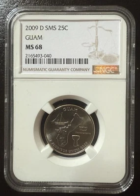 2009-D STATE QUARTER - GUAM - NGC MS68 - Image 1 of 2