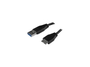 StarTech.com 0.5m (20in) Slim SuperSpeed USB 3.0 A to Micro B Cable - M/M - Picture 1 of 1