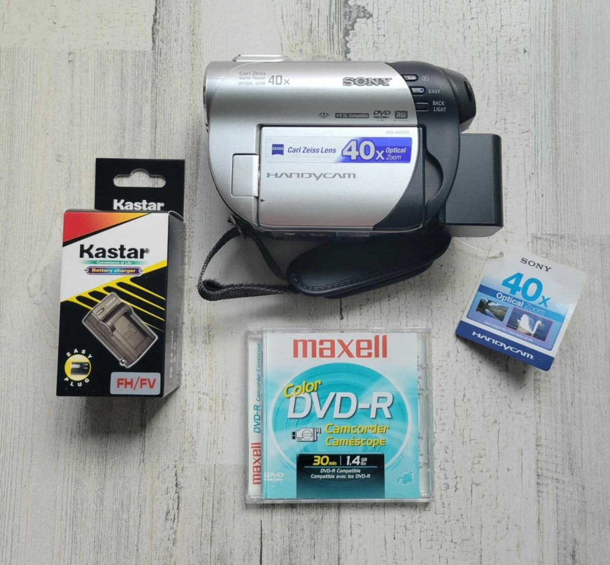 SONY Handycam Carl Zeiss 40倍ズーム Sony DCR-DVD110 DVD Handycam