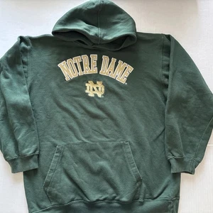 Sudadera con Capucha Notre Dame Fighting Irish Juvenil 18/20 XL Verde Bordada - Imagen 1 de 6