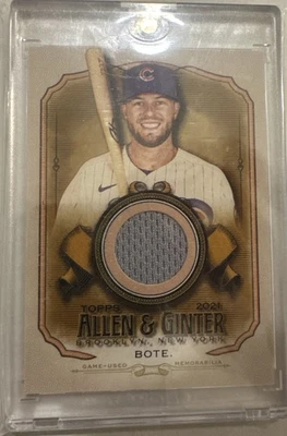 David Bote Allen & Ginter 2021 Relic Memorabilia - Image 1 of 2