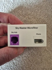 Sky Genuine Master Microfilter NEW Sky Hub RJ11 Phone Broadband ADSL Locking - Zdjęcie 1 z 2